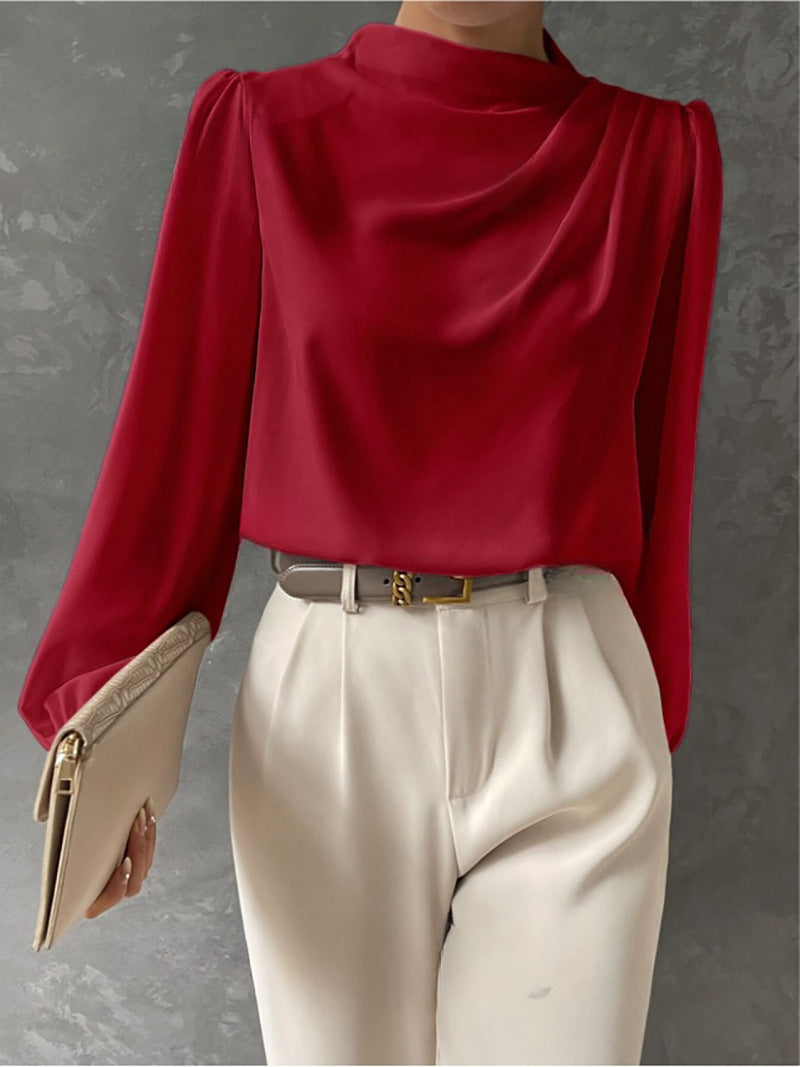 Blouse Femme Élégante Manches Longues Décontractée