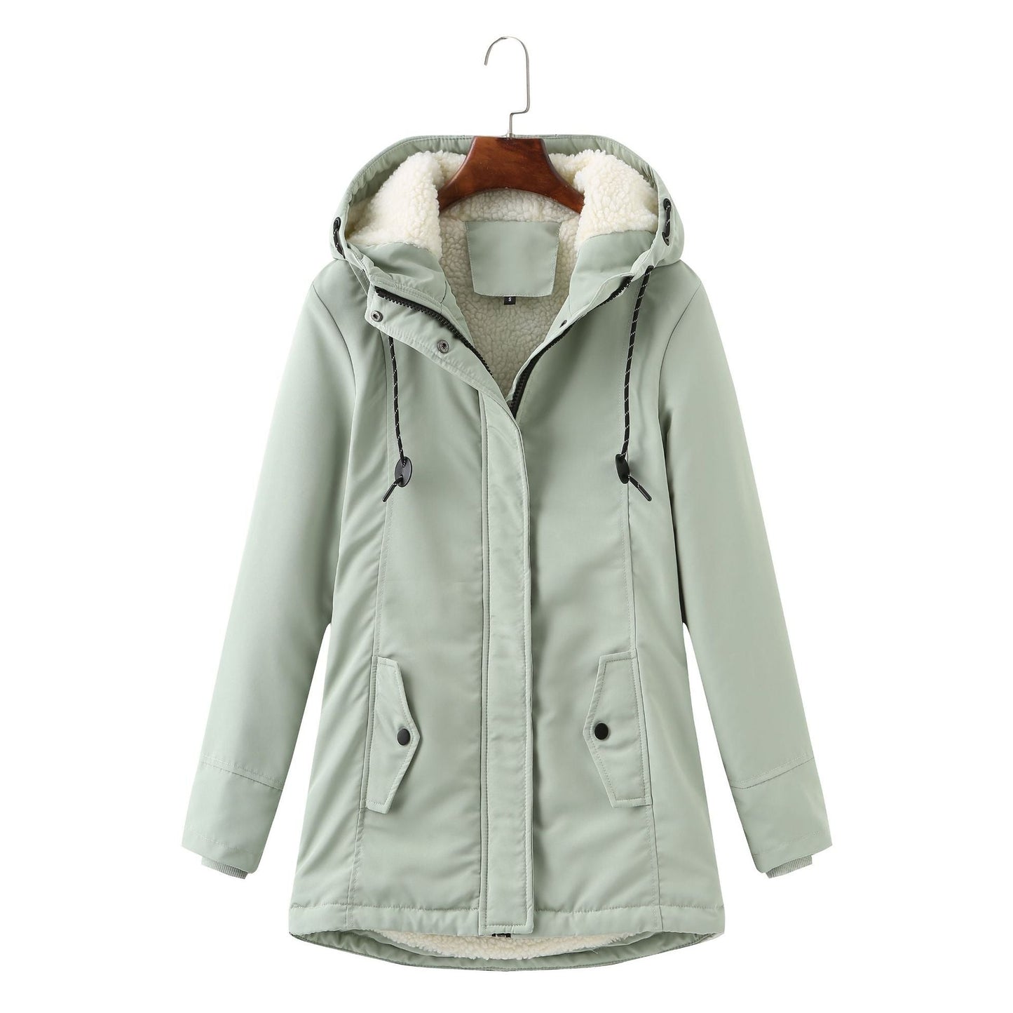 Manteau Hiver Femme Doudoune Élégant avec Capuche