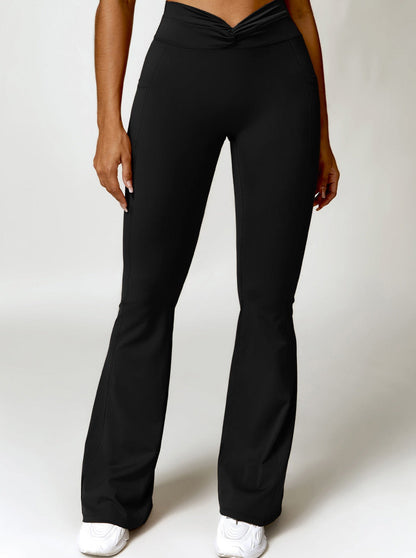Leggings Haut de Gamme Bootcut avec Poches