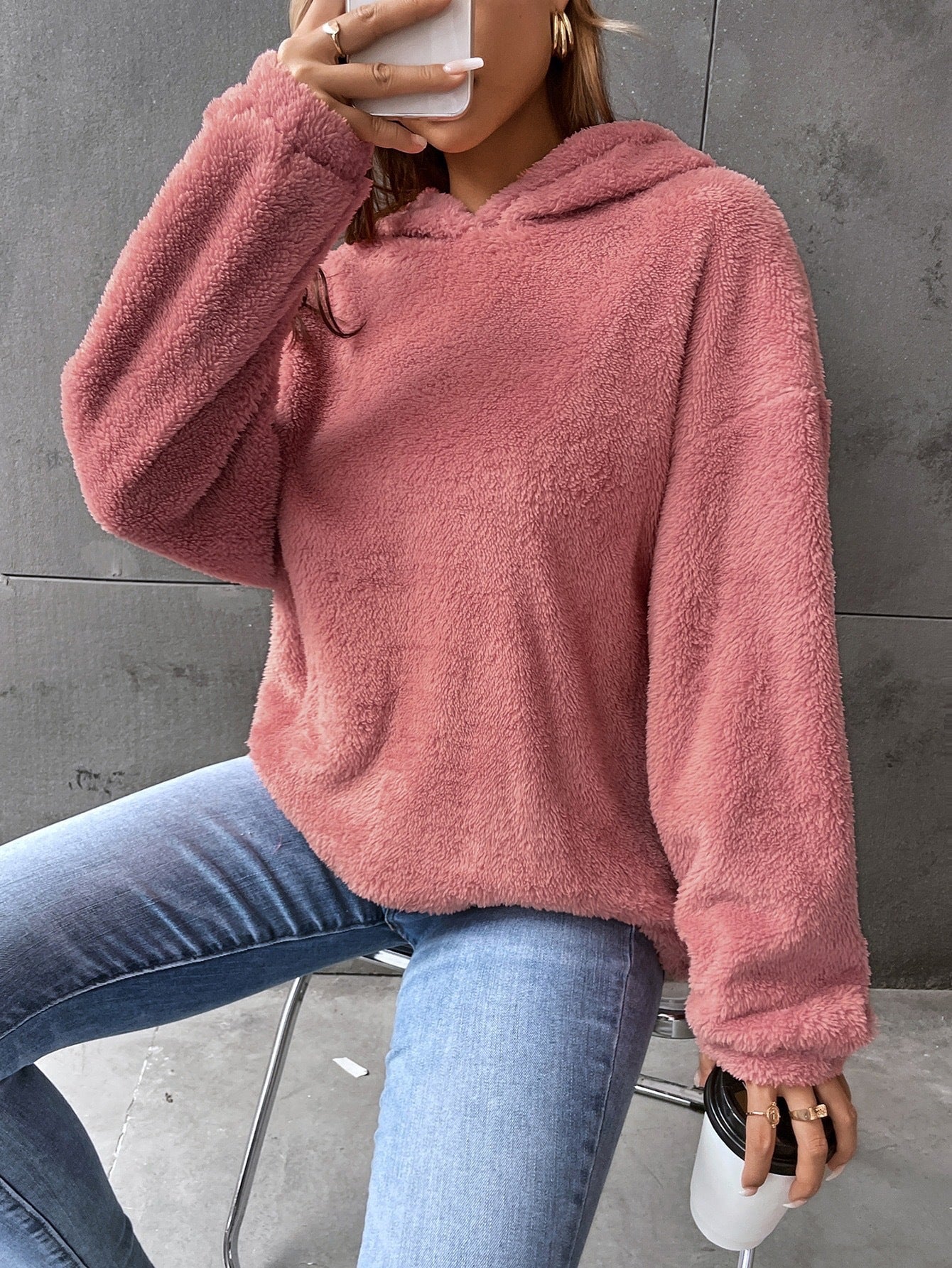 Sweat à Capuche Femme Hiver Chaud et Doux