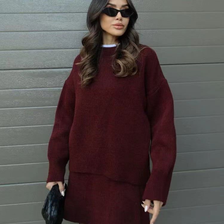 Ensemble 2 pièces Femme : Pull et Jupe pour un Look Décontracté Chic - BerlinGlamour