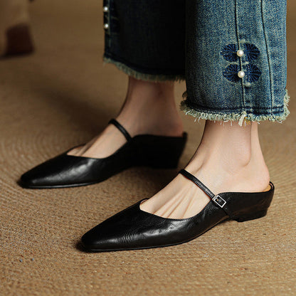 Mules Femmes en Cuir Authenticité Luxe