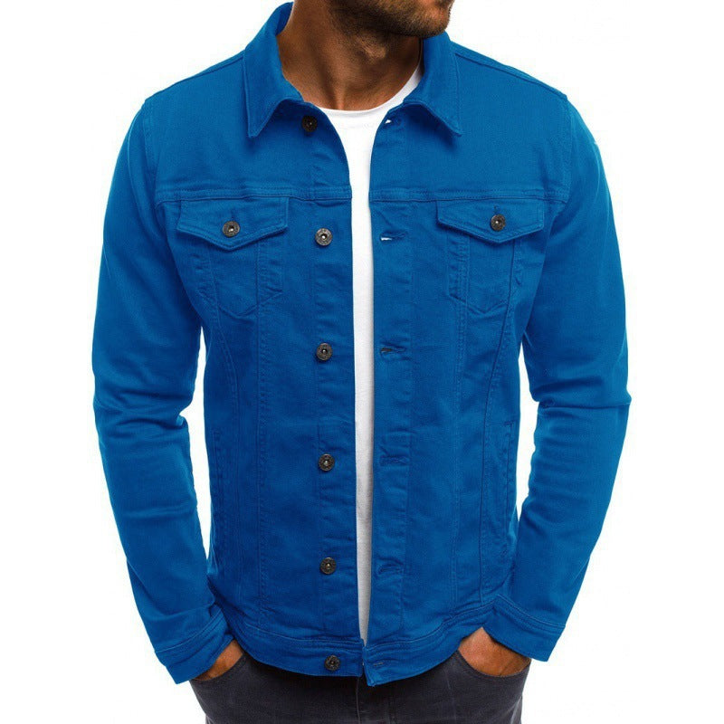 Veste denim homme classique avec poches