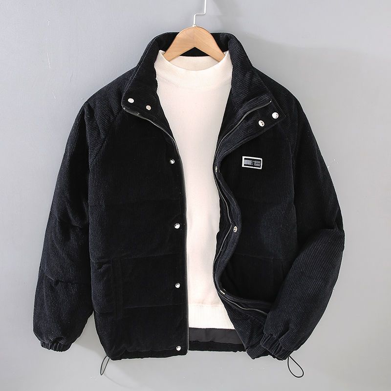 Blouson Élégant Col Montant Manches Longues - PanierRoyale