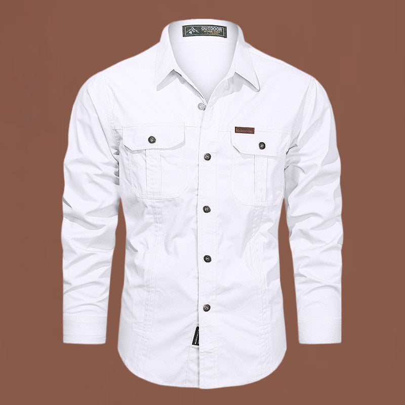 Chemise de plein air avec poches et boutons, pratique et élégante pour tous les jours
