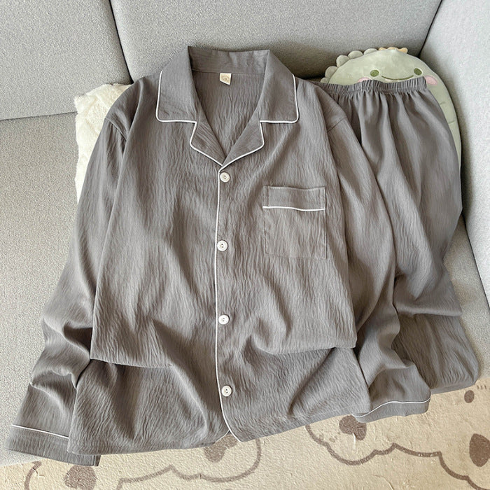 Pyjama Homme Hivernal Douillet avec Pantalon et Manches Longues
