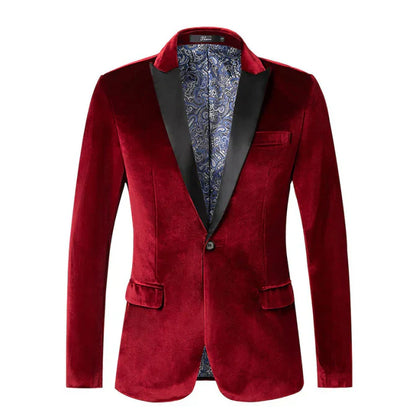 Veste Costume Homme Mariage Slim Noir Un Bouton