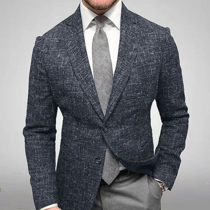 Veste Homme Marine Brun Classique Écossais