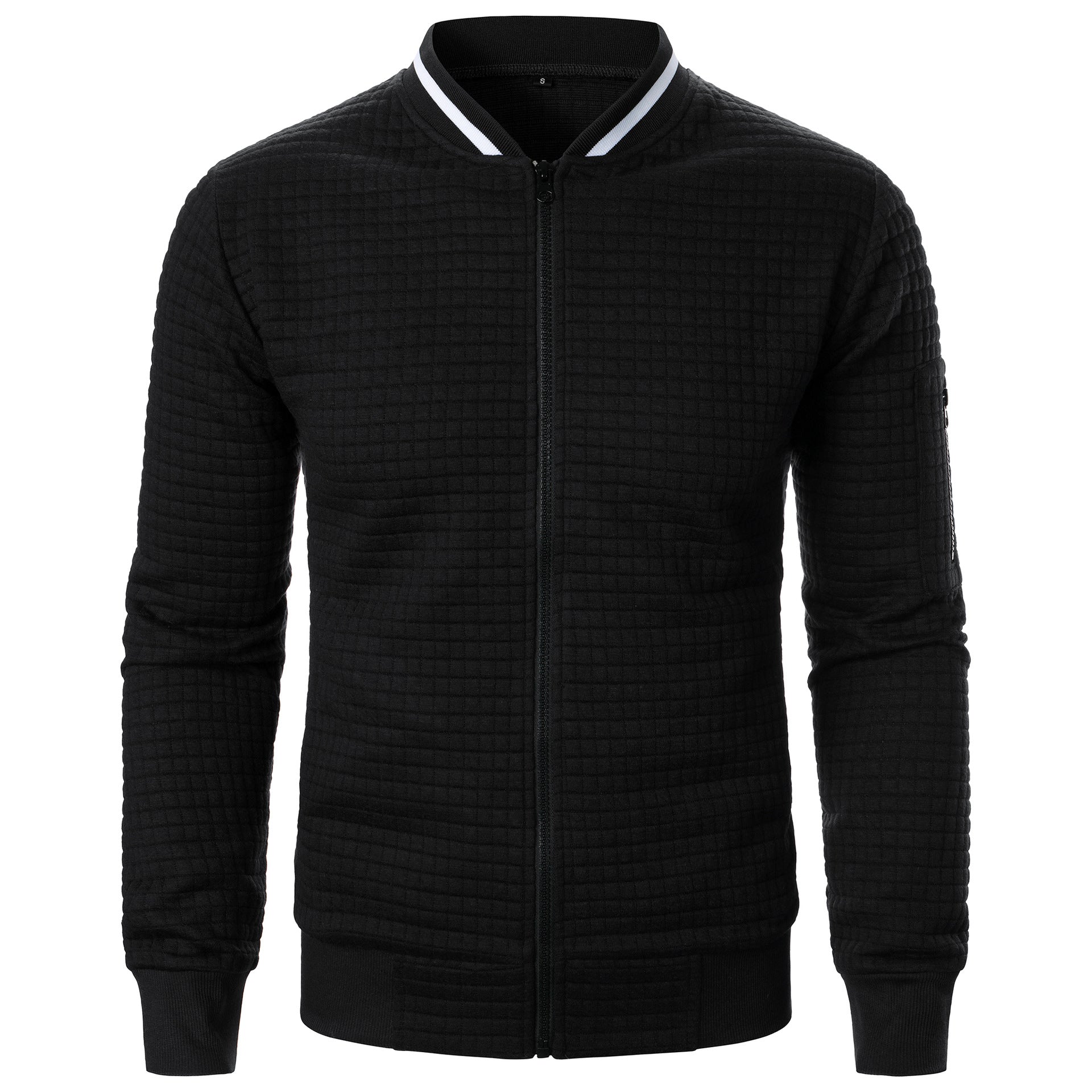 Blouson Cuir Aviateur Classique avec Fermeture Éclair Zip - PanierRoyale