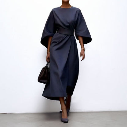 Robe Soirée Longue Manches Bouffantes Élégante