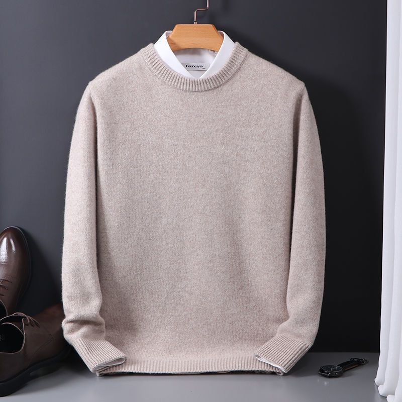 Pullover Homme Classique Col Rond, Élégant pour Travail et Quotidien