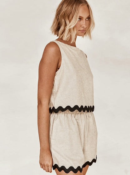 Ensemble Décontracté Tank-Top et Short pour Femme - BerlinGlamour