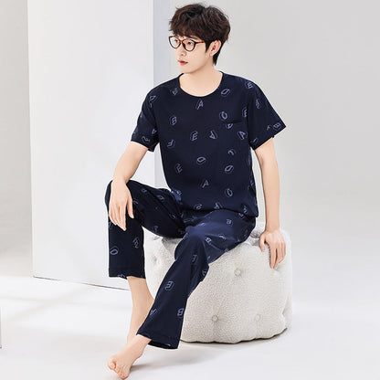 Pyjama Homme Été Léger Manches Courtes