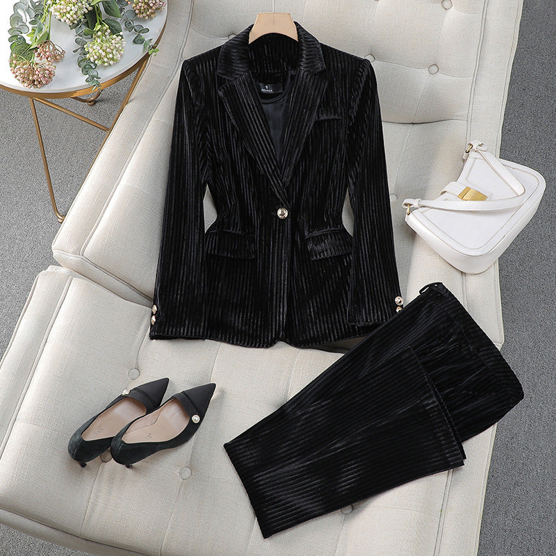 Costume Femme Chic Tailleur Élégant pour Occasions Spéciales