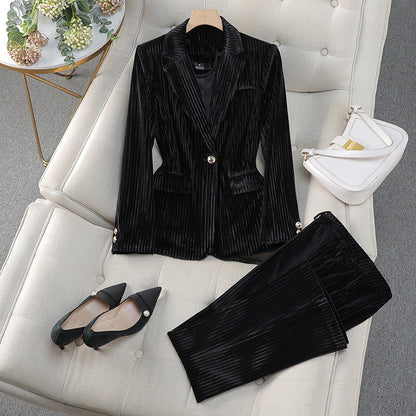 Costume Femme Chic Tailleur Élégant pour Occasions Spéciales