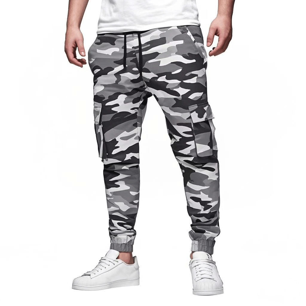Pantalon Homme Cargo Noir Foncé et Confortable