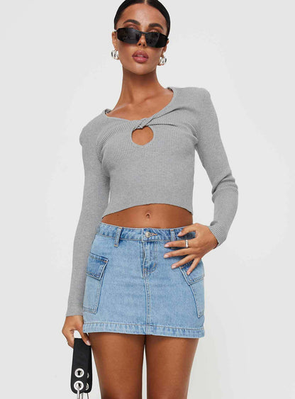 Jupe Jean Femme Courte Élastique Cintrée