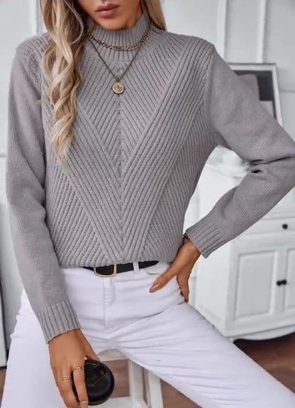 Pull Femme Col Roulé Doux et Confortable pour Automne - PanierRoyale