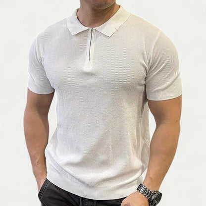 Chemise Homme Slim Fit avec Col Chemisier et Boutons