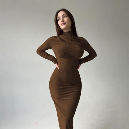 Robe Longue Femme Élégante et Confortable en Soie