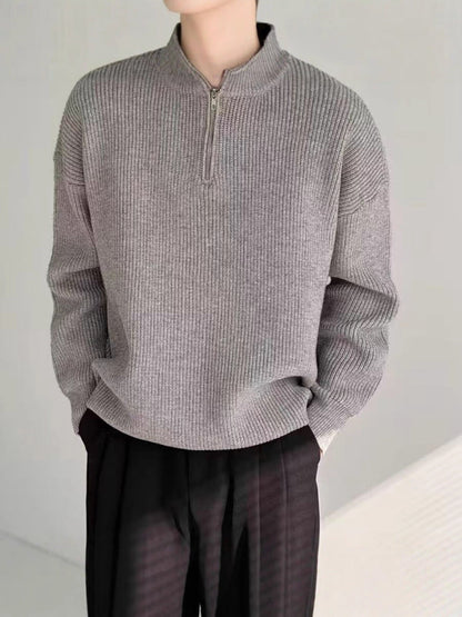 Pull à Capuchon Zippé Confortable et Élégant