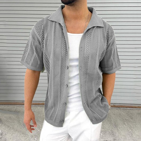 Chemise Homme Décontractée Manches Courtes Respirante - BerlinGlamour
