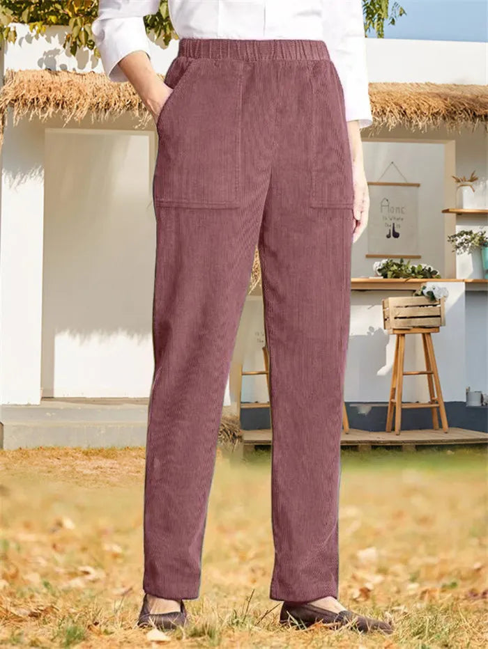 Pantalon Tailleur Élastique pour Femme