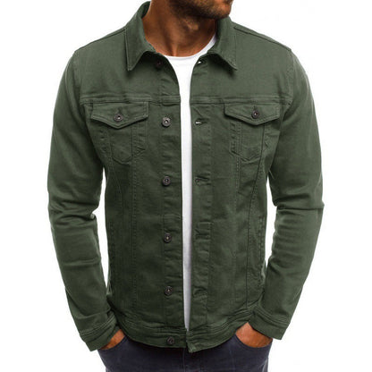 Veste denim homme classique avec poches