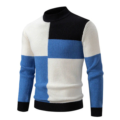 Pull Homme à Carreaux Doux et Chaud pour Hiver