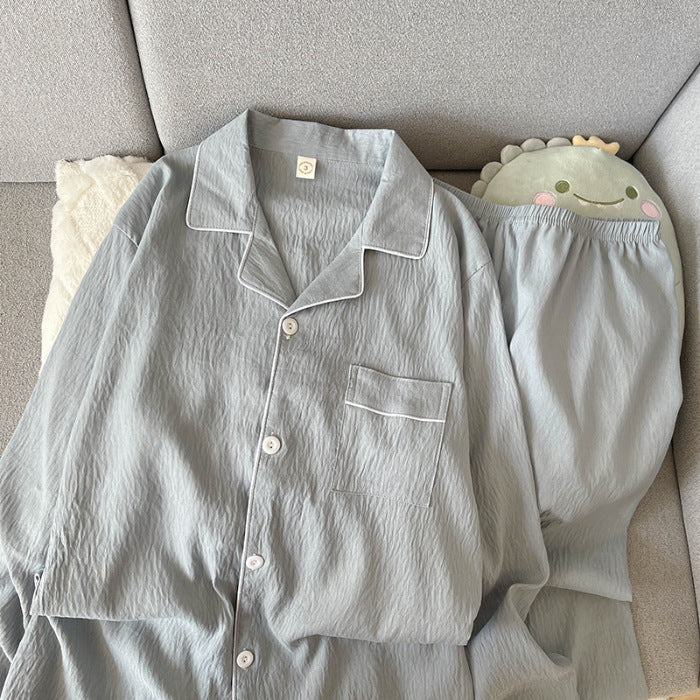 Pyjama Homme Hivernal Douillet avec Pantalon et Manches Longues