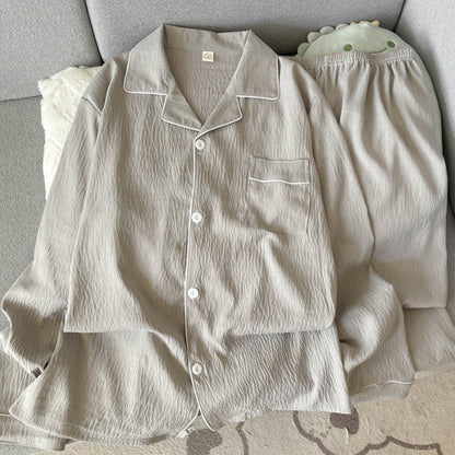 Pyjama Homme Hivernal Douillet avec Pantalon et Manches Longues