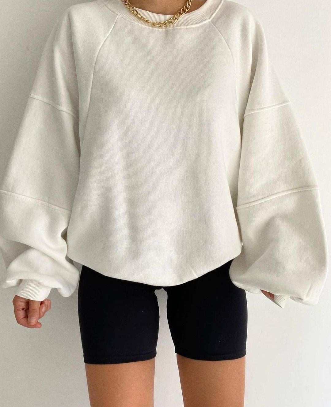 Sweat Femme Oversize Coton Doux et Confortable