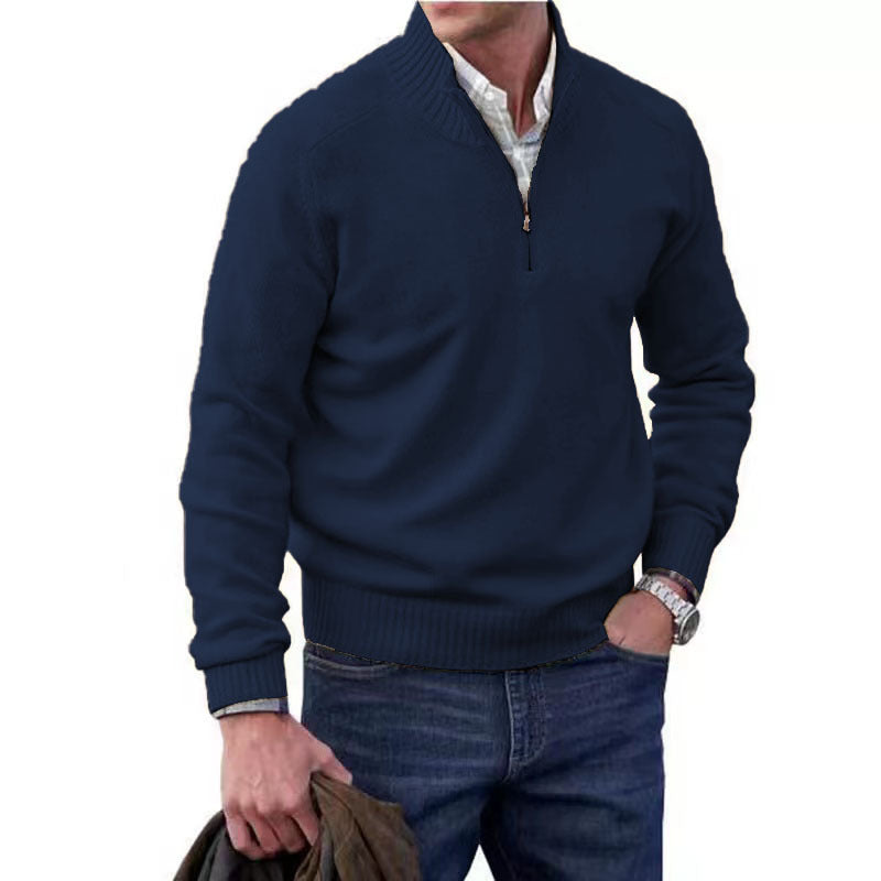 Pull Homme Classique Zippé pour Tous Les Jours
