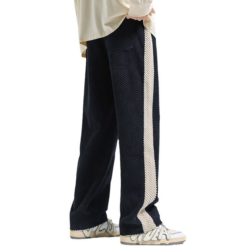 Pantalon décontracté à rayures confortable