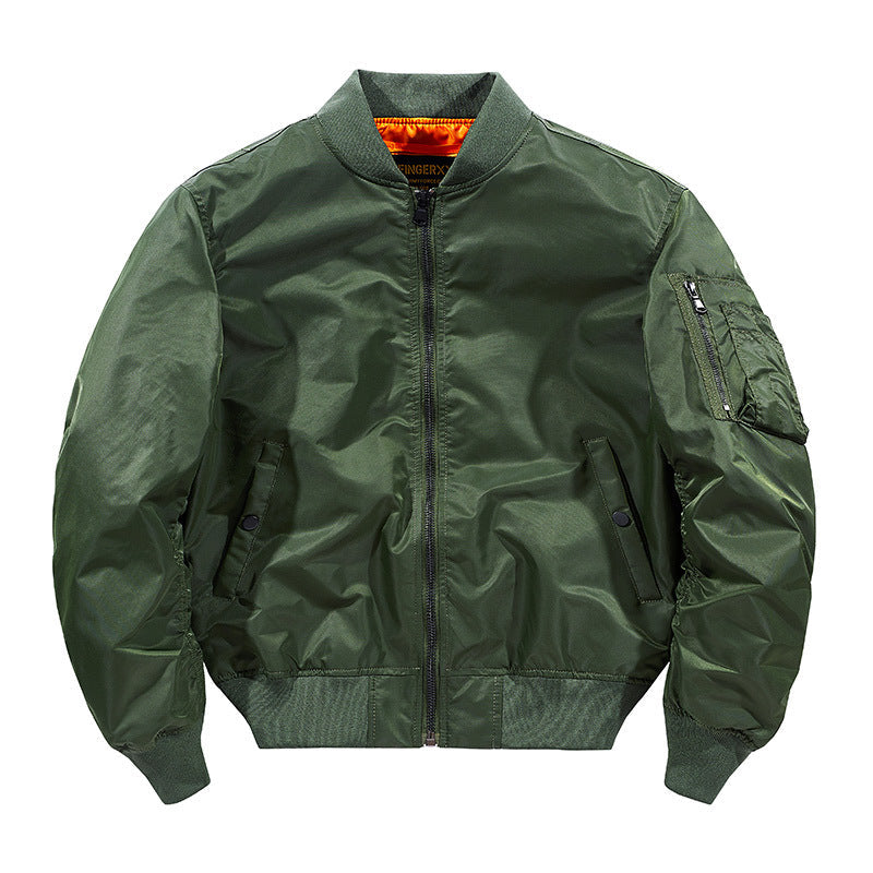 Blouson cuir aviateur épais et robuste pour homme