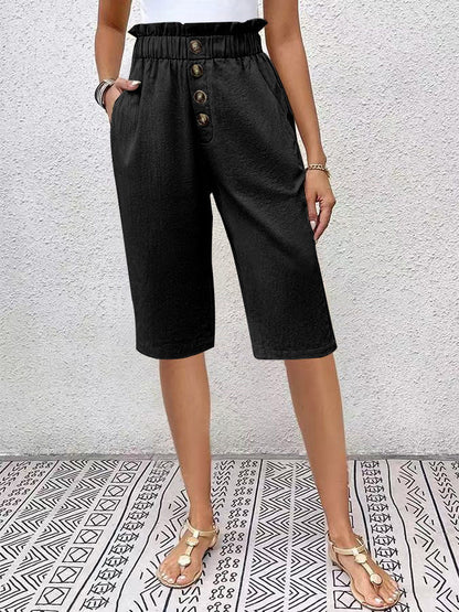 Pantalon Bermuda Femme Haut de Gamme Marine
