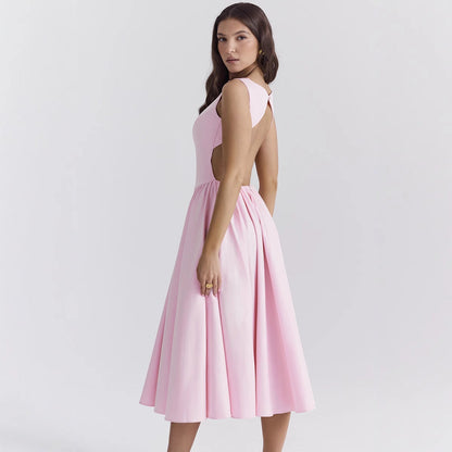 Wolff™ – Robe Midi Femme Chic A-Line Confortable pour Occasions Élégantes-5
