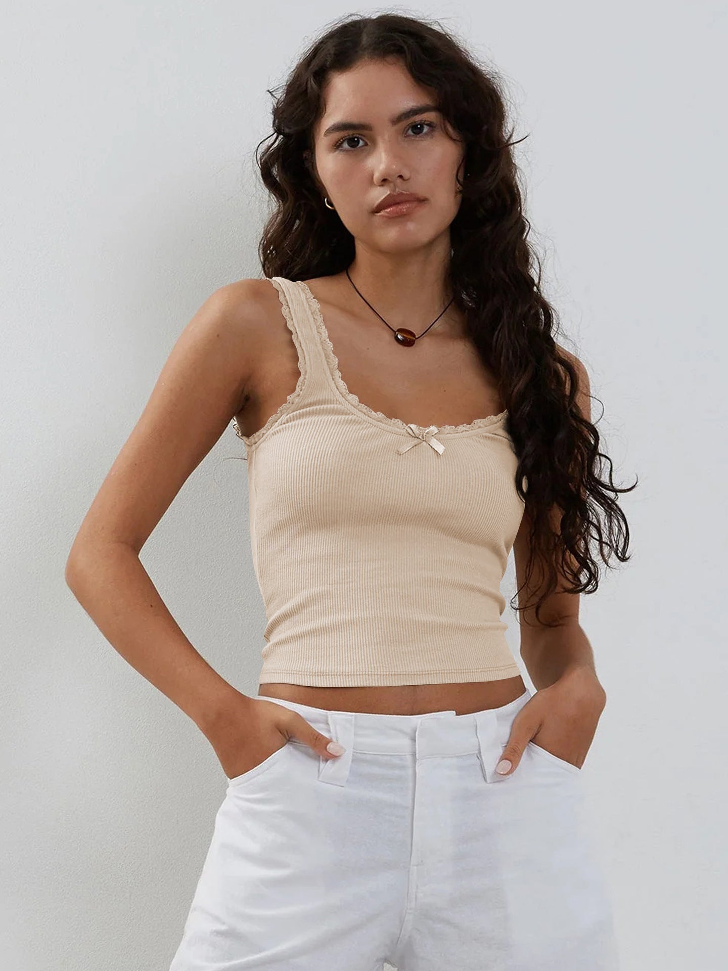 Débardeur Femme Sans Manches Crop Top