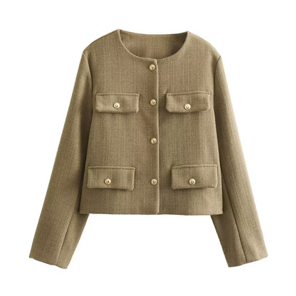 Veste Femme Élégante Manches Longues