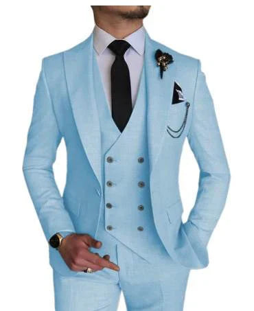 Costume Homme Mariage Classique 3 Pièces Noir