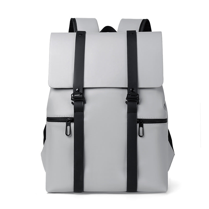Sac à Dos en Cuir Noir Classique et Adjustable