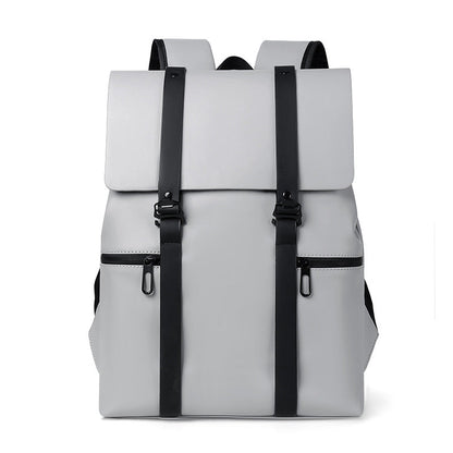 Sac à Dos en Cuir Noir Classique et Adjustable