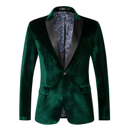 Veste Costume Homme Mariage Slim Noir Un Bouton