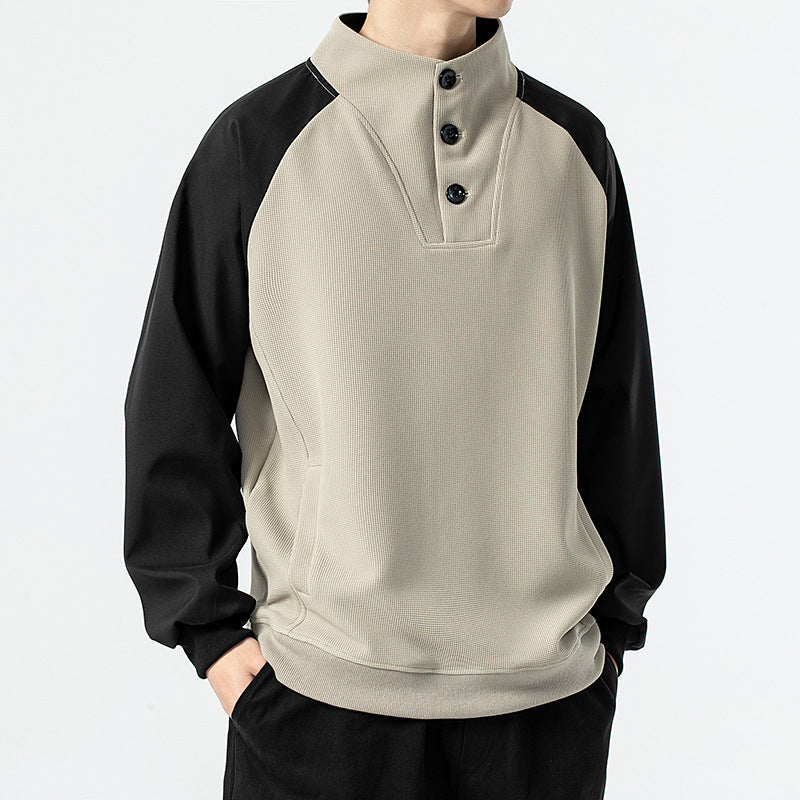Pull à Col Montant Chaud et Confortable Homme