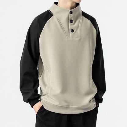 Pull à Col Montant Chaud et Confortable Homme