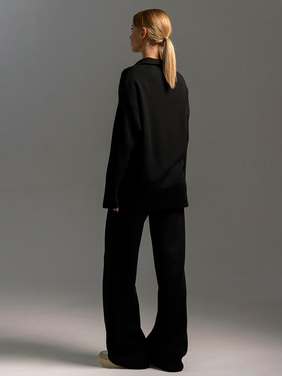 Ensemble Femme Polo et Pantalon Large