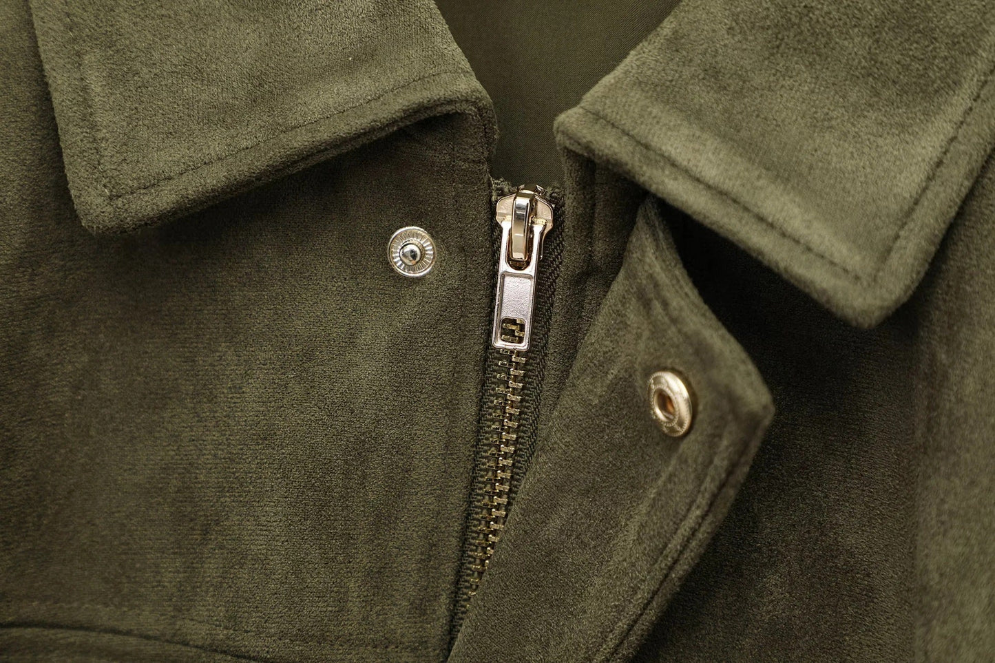 Veste Femme Effet Suédé Coupe Ample Oversize Style Urbain