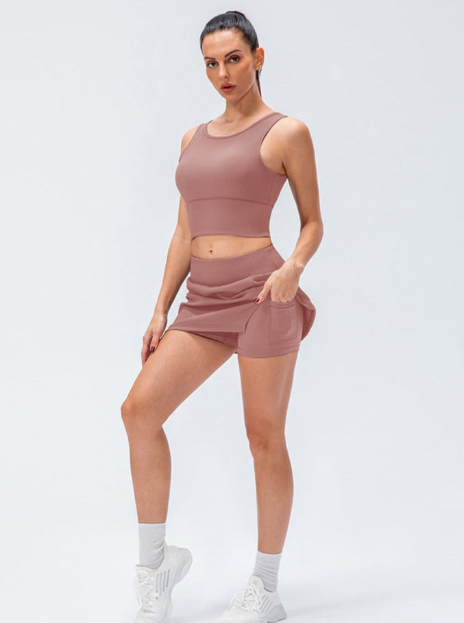 Jupe tennis féminine courte avec fente - BerlinGlamour
