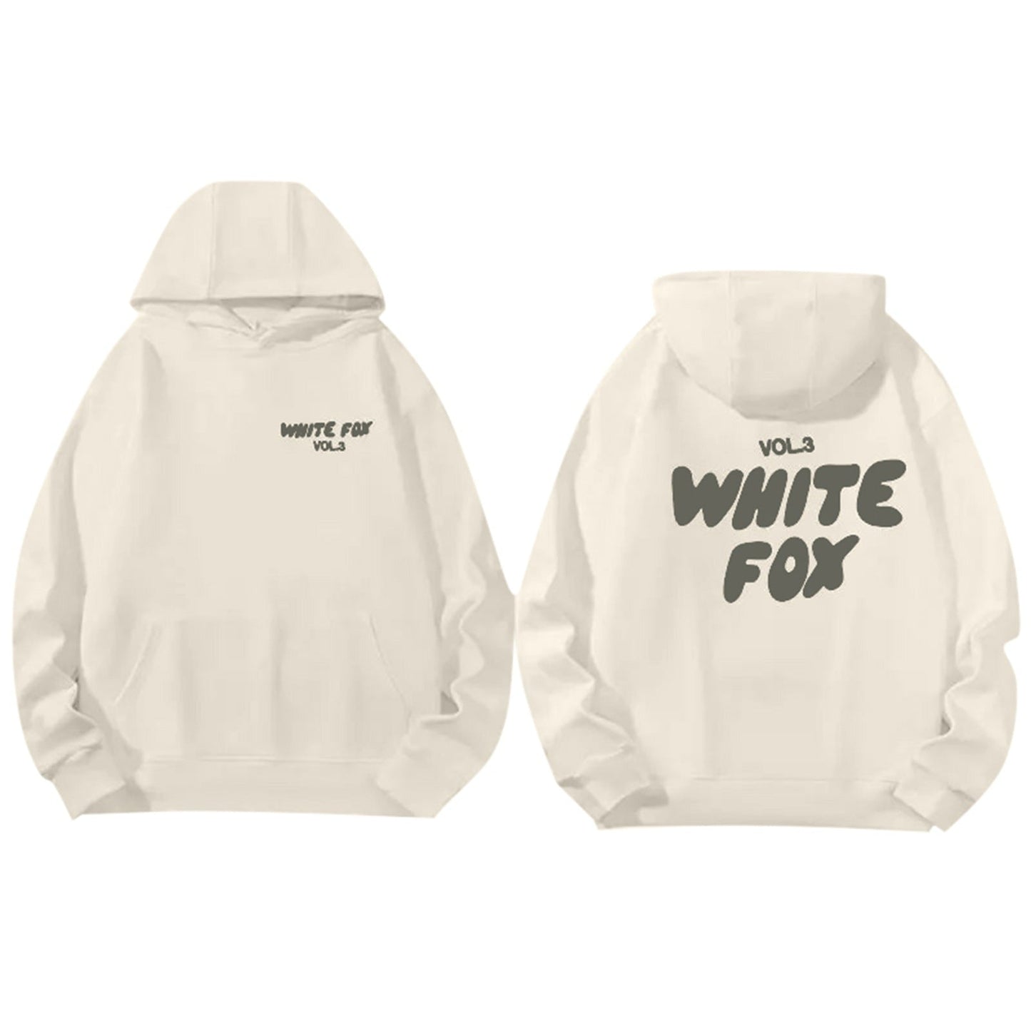 Sweat à Capuche Streetwear Blanc Confortable
