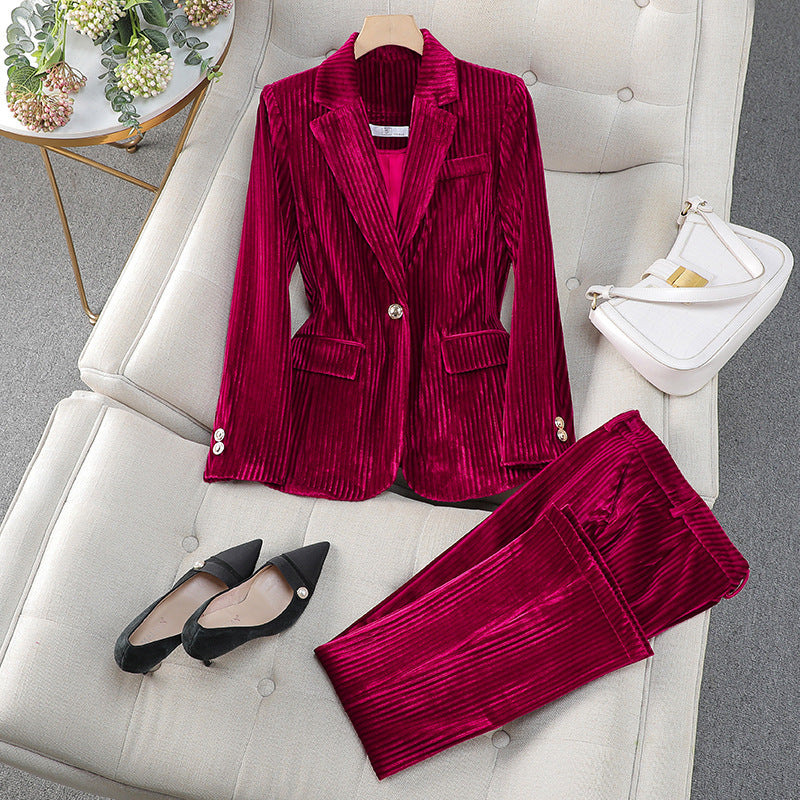 Costume Femme Chic Tailleur Élégant pour Occasions Spéciales - PanierRoyale